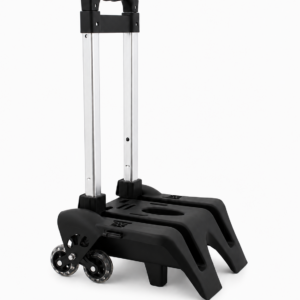 Chariot scolaire pliable 6 roues - Noir
