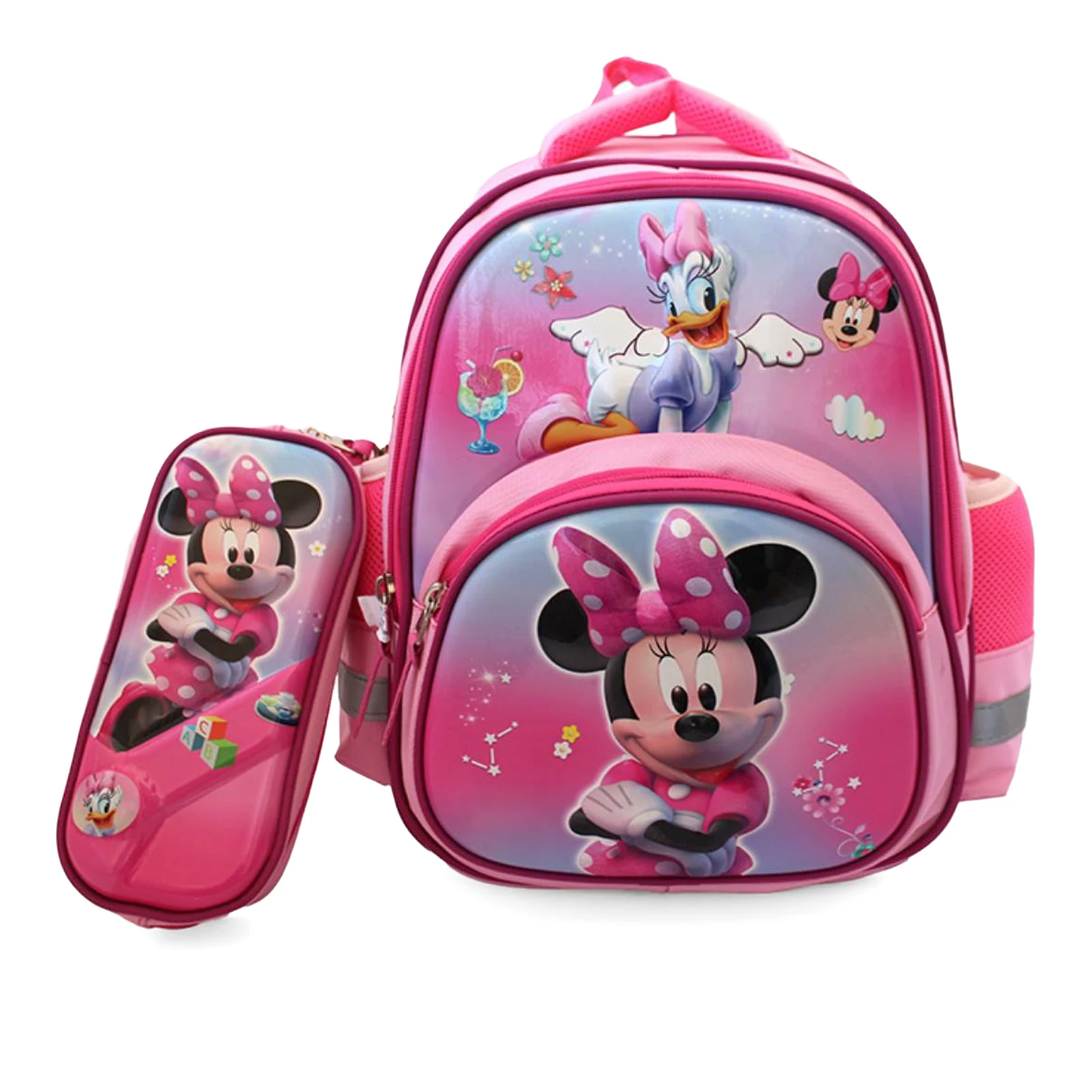 Ensemble scolaire Dingo Minnie : sac à dos et trousse assortie